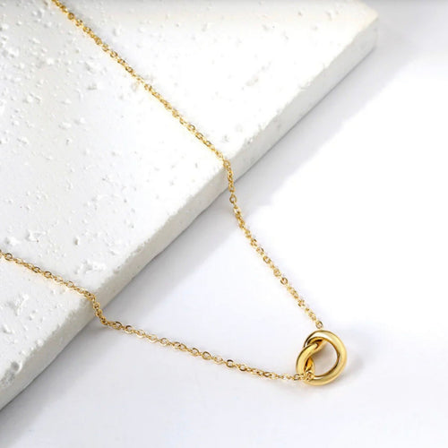 Love Knot Rope Clasp Pendant Necklace